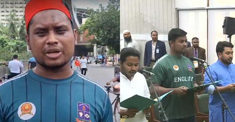 আইকনিক সেই জার্সি পরেই শপথ নিলেন হাসনাত আবদুল্লাহ